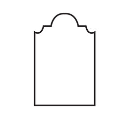 Gravestone icon.   Rip icon. Vector illustration. EPS 10/AI