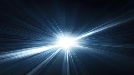 Celestial Burst: A radiant light explosion across the dark canvas