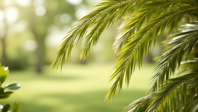 green palm tree