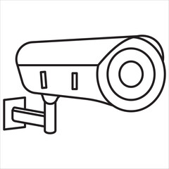 cctv icon outline vector