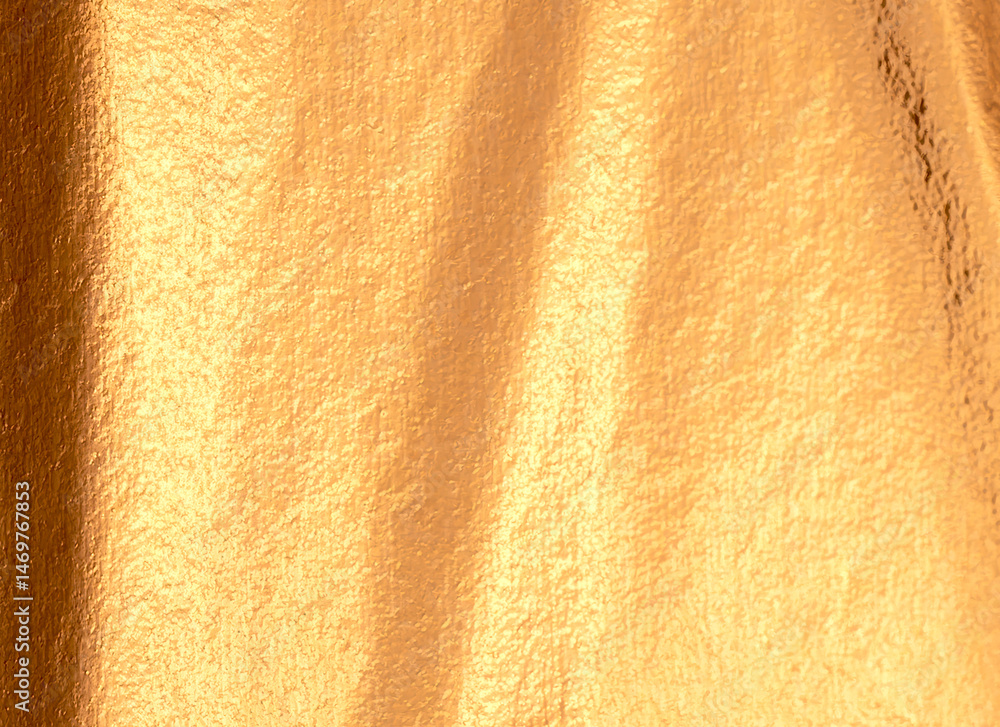 Poster golden and copper foil texture with a glossy, sleek finish, creating a premium, modern backdrop.