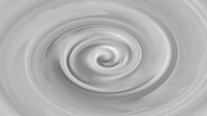 Abstract gray vortex on white metallic, soft background	