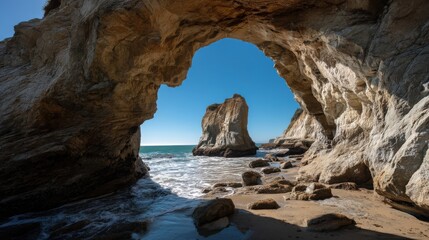 Coastal arch formations stand as nature s artwork