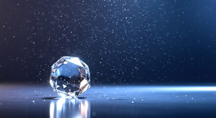 Transparent crystal object light particles