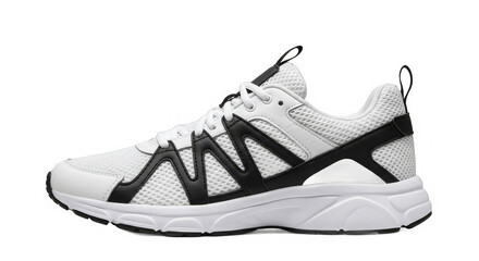 Athletic footwear pops on digital backdrop