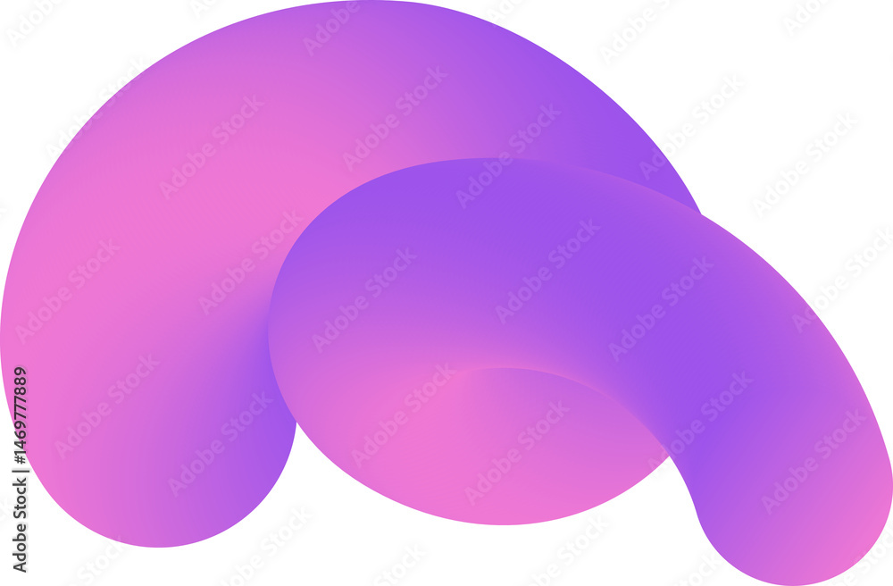 Poster gradient abstract purple shape. liquid 3d element. fluid wavy and swirl spiral. dynamic trendy brigh