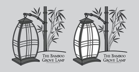 Naklejka premium Bamboo Grove Lamps – Handcrafted Eco-Friendly Bamboo Lighting for Natural Home Ambience, bamboo lamps, bamboo table lamp, eco friendly lamps, bamboo pendant lights, sustainable lighting. 
