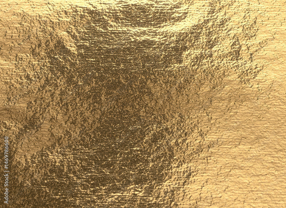 Poster golden foil texture with a glossy, sleek finish, creating a premium, retro backdrop. rich, shiny,