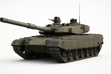 render of a modern main battle tank