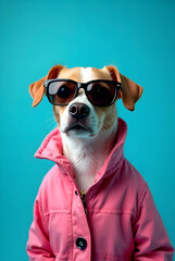 dog with sunglasses