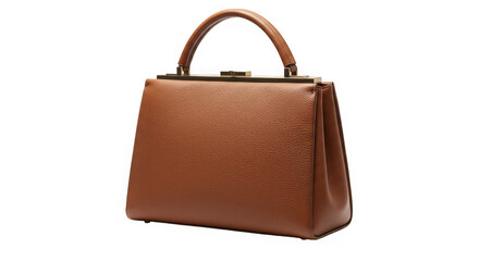 Leather satchel radiates elegant sophistication