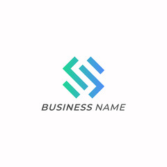 design logo negative space letter S