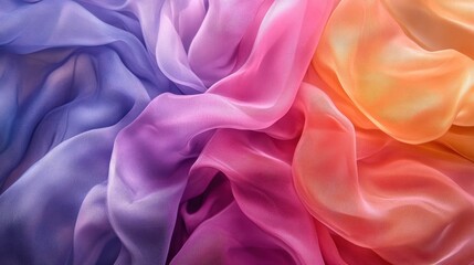 Obraz premium Silk background featuring soft color fades