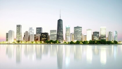 Obraz premium Cityscape Reflection Architecture Urban Skyline