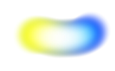 vibrant color gradients shape cutout on transparent background, abstract glowing multicolored blurred gradients shape, color spots cutout on transparent background