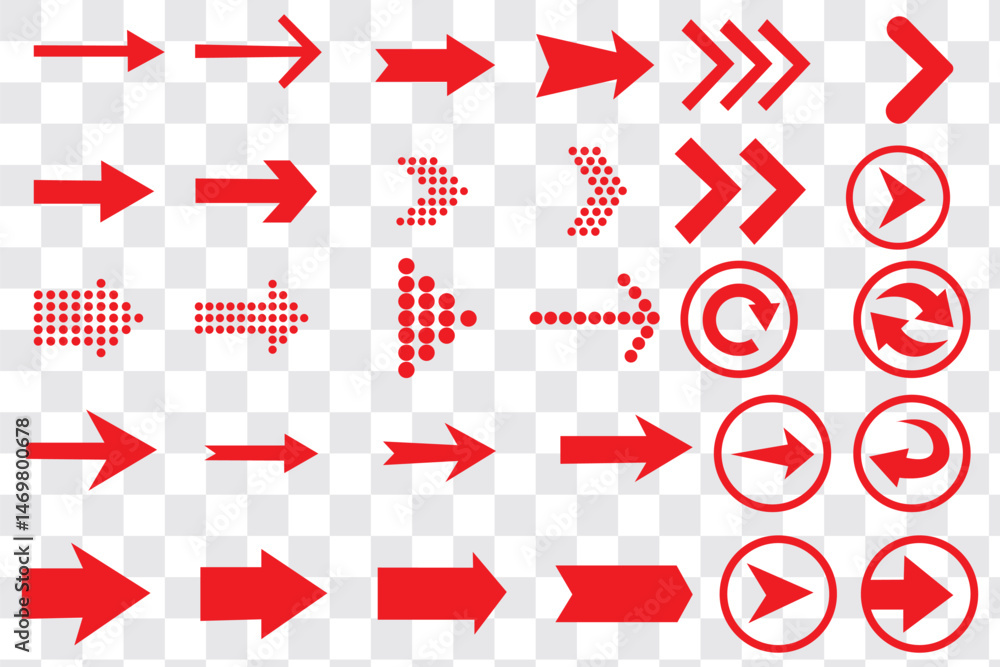 Poster arrow icon set. arrow. cursor. collection different arrows sign. black vector arrows icons. modern s