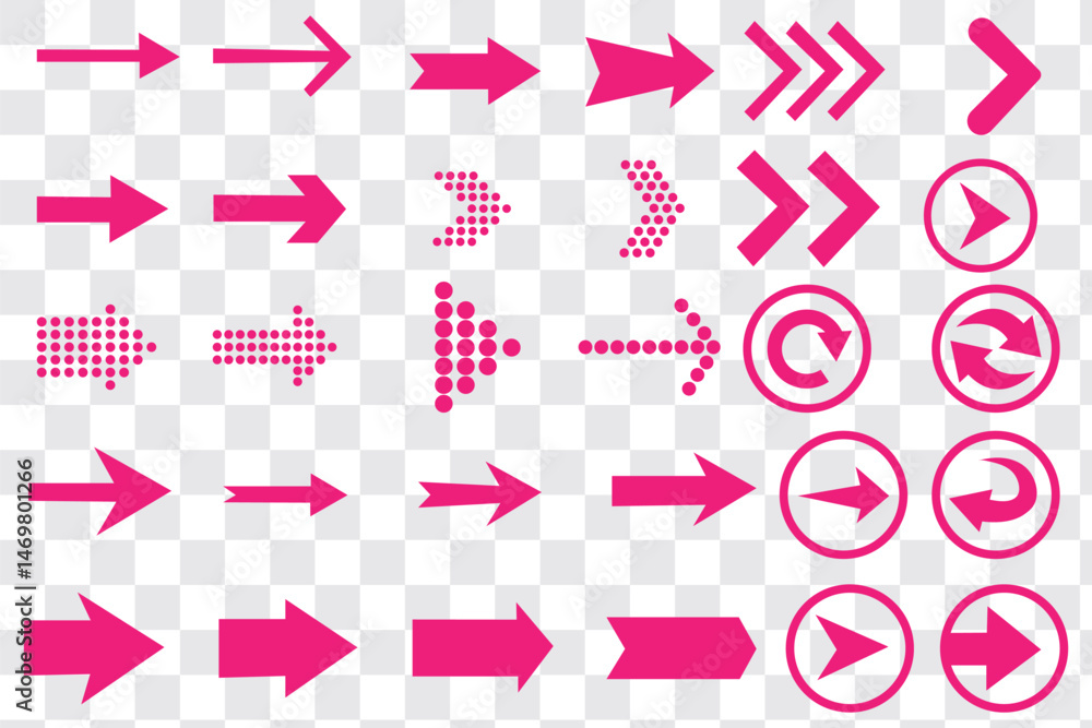 Poster arrow icon set. arrow. cursor. collection different arrows sign. black vector arrows icons. modern s
