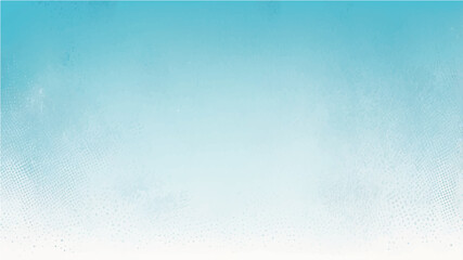 Abstract sky blue grunge background with halftone effect .