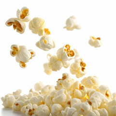Fototapeta premium Delicious Buttery Popcorn: A Perfect Movie Snack