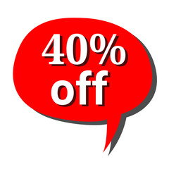 Forty Percent Off Sale  Huge Discount, Limited Time Offer, Grab This Amazing Deal Now!