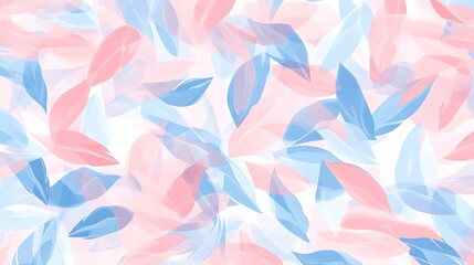 Pastel Leaves Seamless Pattern.