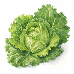 Fresh Green Cabbage: High-Quality Stock Photo