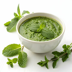Fresh Mint Chutney Recipe: Vibrant Green Sauce Images