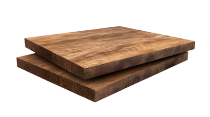 2x4 Wood Boards Isolated on Transparent or White Background