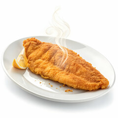 Crispy Fried Fish Fillet with Lemon