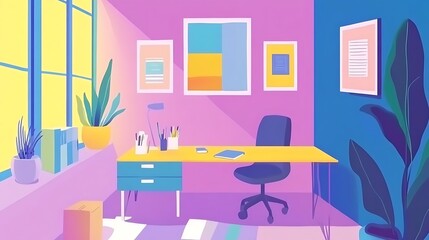 Modern Home Office Workspace. (10)