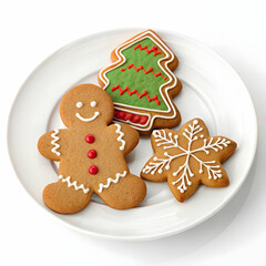 Delicious Christmas Gingerbread Cookies: Snowflake, Tree & Gingerbread Man