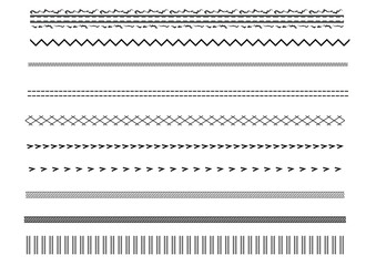 stitch brush vector design for fashion design flat drawing, A collection of vector stitch brushes designed for Adobe Illustrator. Perfect for fashion flat sketches, graphic decoration