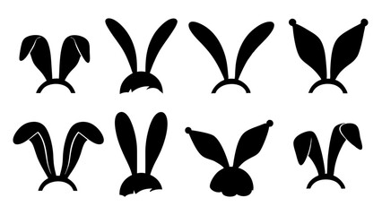 Rabbit ears icons.
