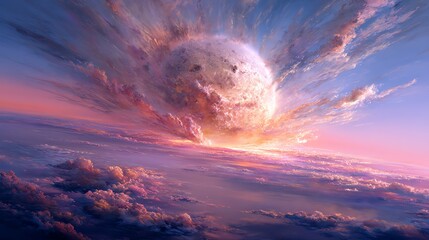 Stunning view of a vibrant celestial scene.