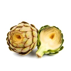 Obraz premium artichoke on white background