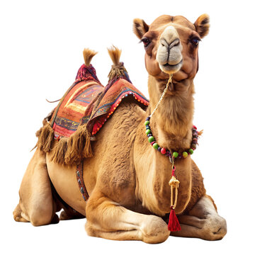 Camel Stock Photo: Dromedary Resting, Desert Animal Image