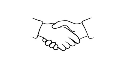 A handshake between two people