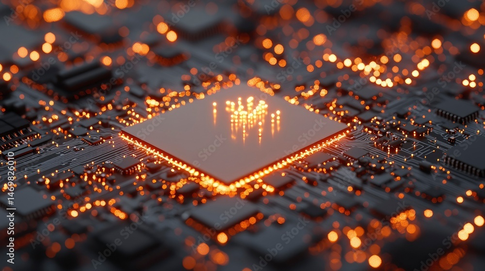 Poster circuit board with central processor