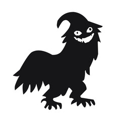 Monster silhouette art, cute monster silhouette