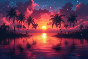 Tropical Sunset Paradise (1)