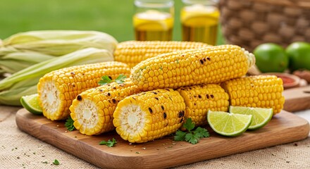 Grilled Corn on the Cob A Delicious Summer Recipe with Lime and Herbs