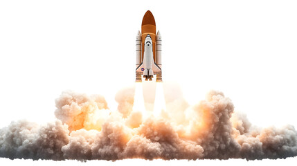 Rocket Launch into Space Business Startup Concept
