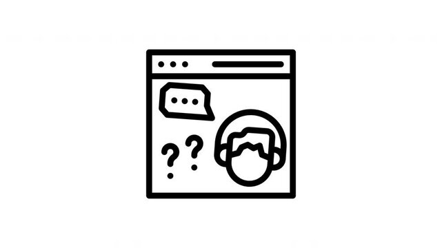 service request animated icon