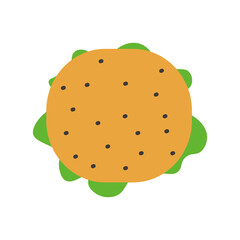Hamburger icon, cartoon elements, 