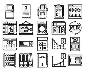 Accounting essentials tools and symbols illustrated