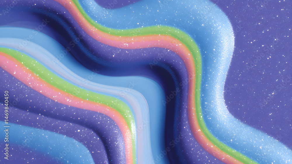 Poster dynamic fluid color gradient background, abstract kv main visual business ppt background
