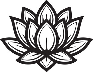 Lotus flower design: A minimalist line art design of a lotus flower, representing purity, enlightenment, and spiritual awakening.