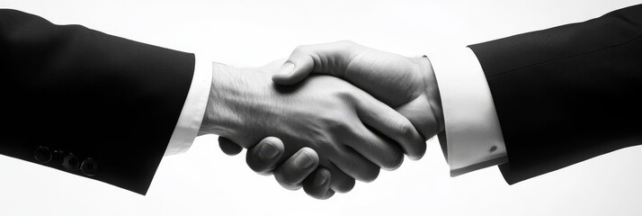 A formal handshake between high-ranking politicians symbolizes diplomacy and underlying tension in a professional environment