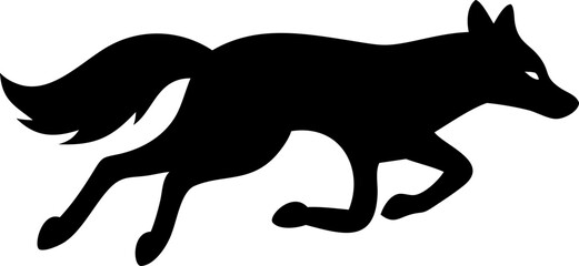 run fox silhouette jump vector logo icon  sport do.eps