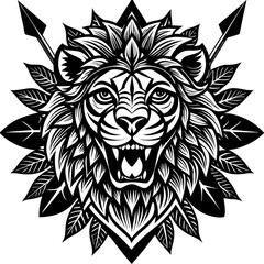 lion head tattoo